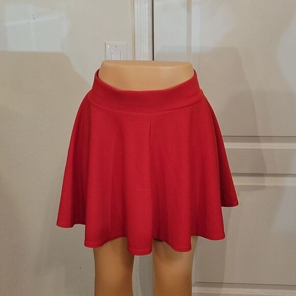 URBAN COCO WOMEN"S BASIC VERSATILE STRETCHY FLARED CASUAL MINI SKATER SKIRT - Picture 4 of 15